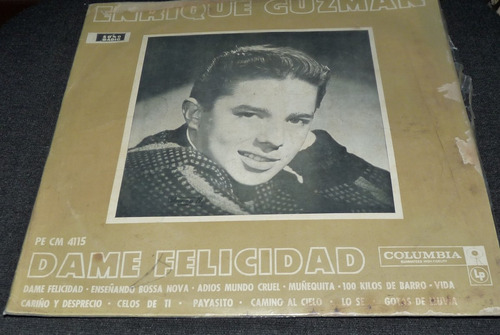 Jch- Enrique Guzman Nueva Ola Años 60 Lp Vinilo Nacional