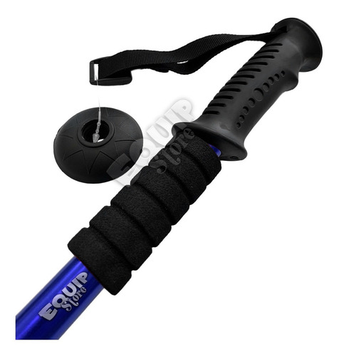 Imagen 3 de 7 de Baston Palo Trekking Telescopico Aluminio Recto Sin Envio