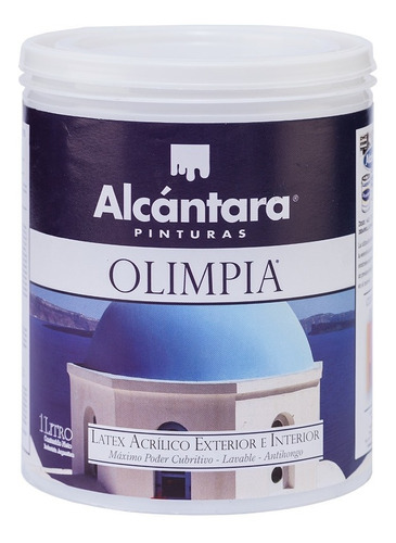 Pintura Látex Exterior Interior Olimpia Color 1 Litro Alcántara
