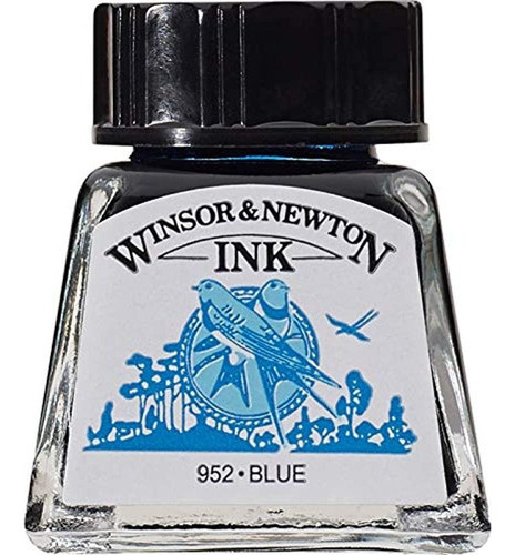 Tintero De Dibujo Winsor Y Newton, 14ml, Azul