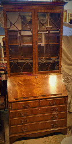 Elegante Antiguo Cabinet Secretaire Ingles*