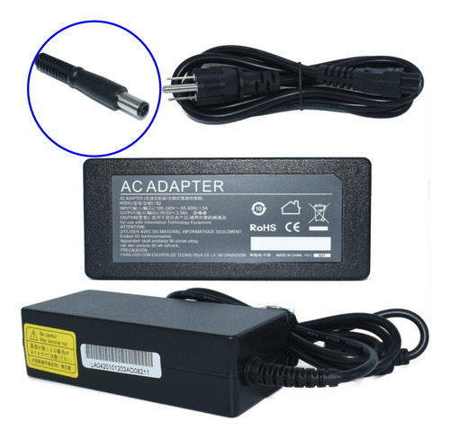 Cargador Compatible Con Dell Pa10 Pa-10 19.5v 3.34a 65w