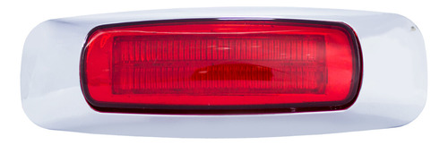 Plafón Lateral Con 8 Leds Estrobo Rojo Rectangular Tunelight