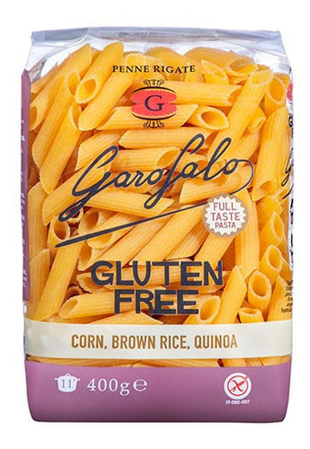 Pasta Penne Rigate Garofalo Sin Tacc 400g Origen Italia