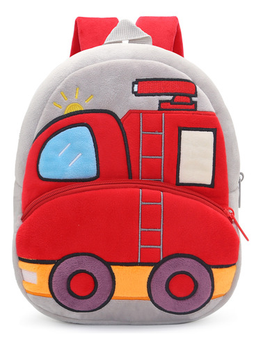 Linda Mochila Para Vehículos De Ingeniería Para Niños. [u]