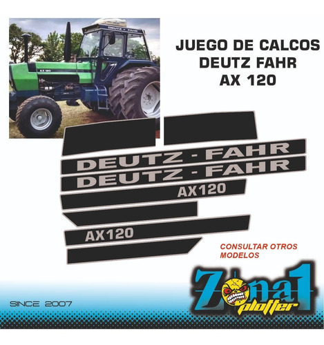 Calcomanías Deutz Fahr Ax120