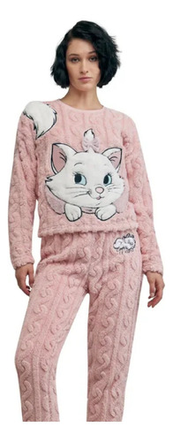 Pijama Completa Afelpada Invierno Mujer Disney Marie 1152131