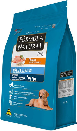 Ração Formula Natural Pro Cães Filhotes Raças Med/grd  15kg