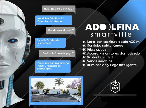 Adolfina Smartville - 1er Barrio Inteligente De Sa Rafael - B° Privado - 7 Lotes Preventa