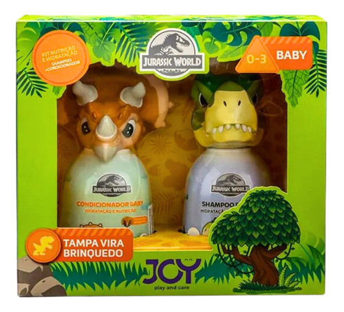 Kit Baby Jurassic World Cuidados Com Os Cabelos 02 Itens