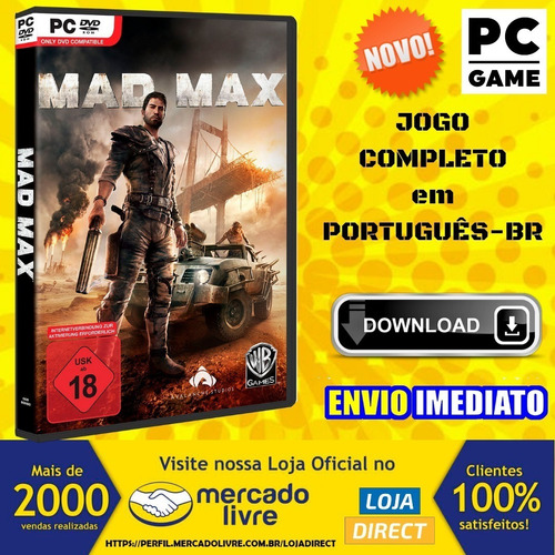 Mad Max Pc - Game - Português-br - Envio Digital