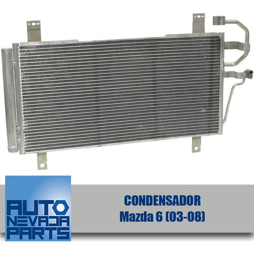 Condensador Para Mazda 6 Del 2003 Al 2008.