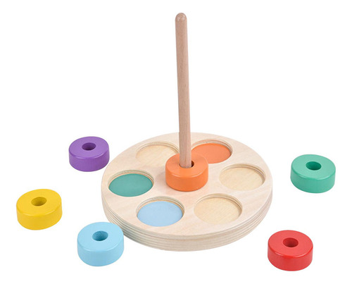 Bloque Apilable De Madera, Juguetes Educativos, Juegos De