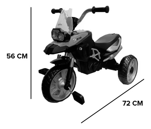 Moto Triciclo Para Niño Amarilla Macilux Color Amarillo