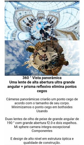 Câmera Tour Virtual Google Street View 360 Xiaomi Mijia 3.5k