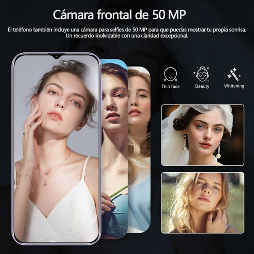 Smartphones M6 Pro Celular Dual Sim 256gb 8gb Ram Android 14 Batería 8000mah