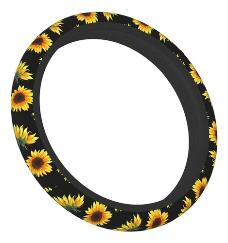 Bonita Funda De Volante De Girasol Para Mujeres Y Niñas De 1