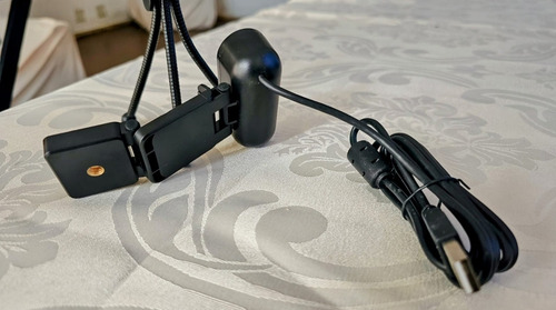 Câmera De Mesa Hd, Computador, Webcam Usb, Rede Fixa Para Preto (Usado)