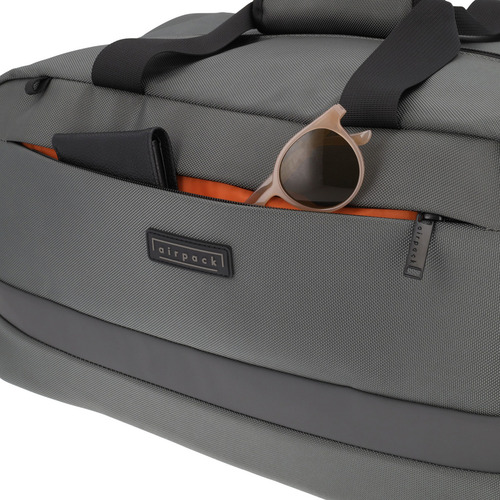 Bolso Deportivo Gym Bag Deprotes Metro Duffle Color Gris Oscuro Lisa