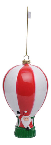 Enfeite Natal Pendurar Papai Noel Balão 13x7x7cm 1019610