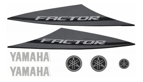 Jogo Kit Adesivos Ybr 125 Factor 2014 Preta - Lb10485