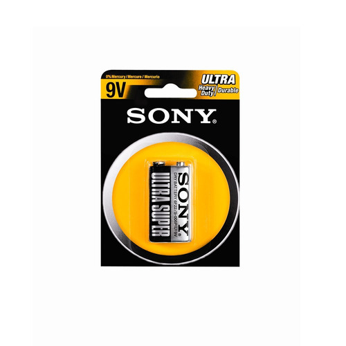 Pila Cuadrada Carbon Zinc 9v Sony X1 Blister Amarillo