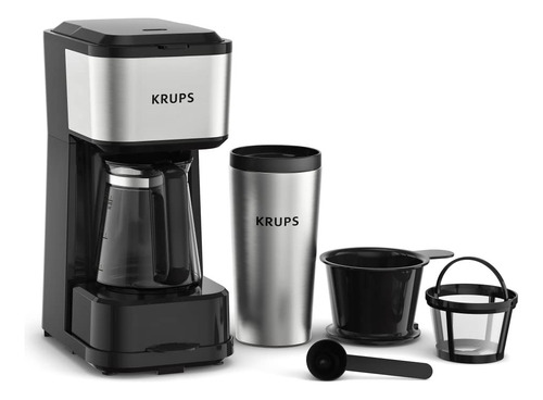 Krups Simply Brew - Cafetera Multiservicio 4 En 1 Con Vaso D