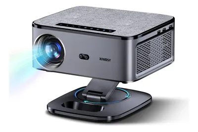Projetor Xiwbsy Led 1500 Ansi Wi-fi 8k Portátil Android 12.0 Cinza-escuro 110/240v