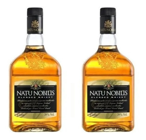 Whisky Natu Nobilis 1 Lt 02 Unidades - Frete Gratis 