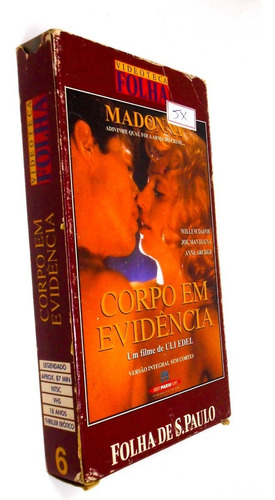 Fita Vhs Corpo Em Evidência 1992 Filme Original Com Madonna