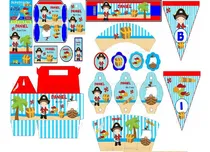 Comprar Kit Imprimible Piratas 2 Modelos Incluidos Textos Editables