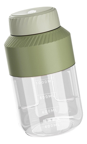 Vaso De Batidora Portátil Usb, Exprimidor Tapa Única Verde