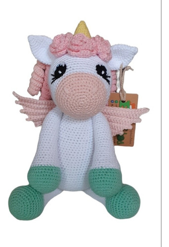 Candy La Unicornio - Muñeco Apego Crochet Amigurumi