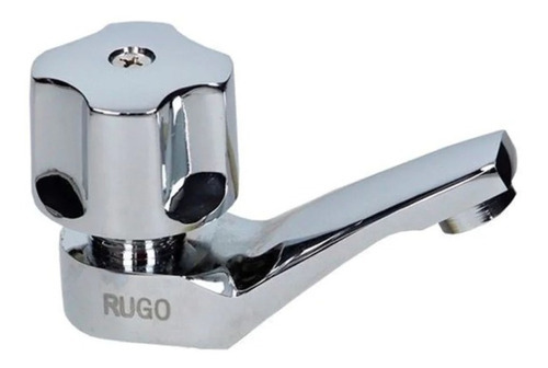 Llave Individual Para Lavabo Cromado Rugo 16-q Gris Claro