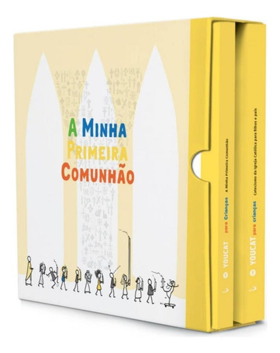 Box Youcat Album Recordação Primeira Comunhão Eucaristia Livro Catecismo Crianças Católico Presente