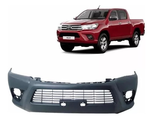 Parachoque Delantero Toyota Hilux 2.4 2016/2018 Con Rejilla