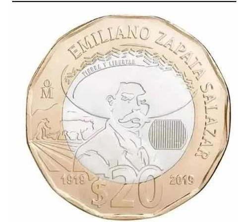 Moneda 20 Pesos Emiliano Zapata