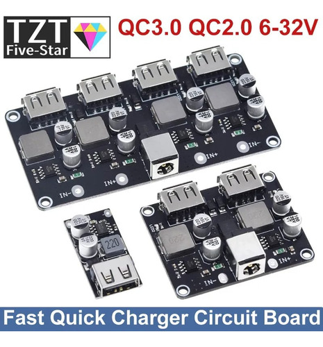 2 Modulos Step Down 6-32v A 5/9/12v 24w Qc3.0 Qc2.0, Dc-dc