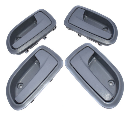 4 Manijas De Puerta Interior L&r For Kia 08-10 Picanto Morn