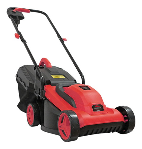 Cortadora de pasto eléctrica Gardentec GTEM3301 con bolsa recolectora de 1200W y 230V - 240V color rojo/negro