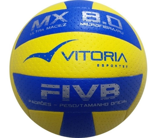 Bola Volei Profissional Vitoria 8.0 Microfibra Ultra Macia