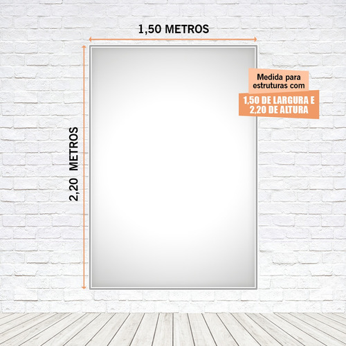 Painel Retangular Tecido Sublimado O Tempo Voa 1,5x2,2