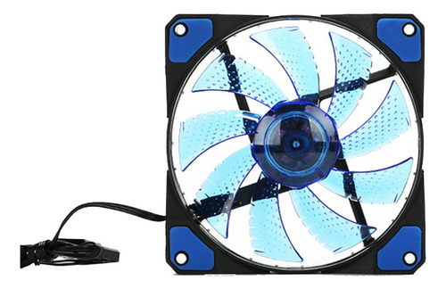 Computadora De Pc M Fan 15 Led Quite, 120 Mm, 12 V, 4 Pines,