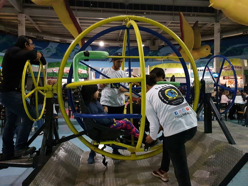 Orbitron, Giroscopio Humano 2 Plazas, Juego Mecánico Manual (Usado)