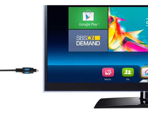 Imagen 3 de 7 de Cable Toslink Fibra Optica 1.8 Metros Audio Digital