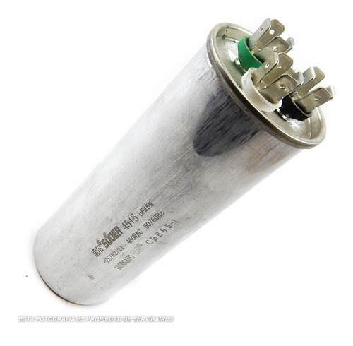 Capacitor Aire Acondicionado Metalicos  45 + 5mf 450vac Dual