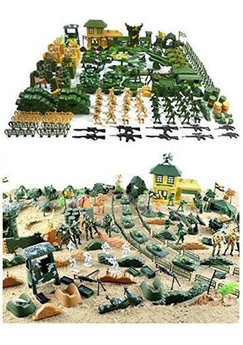 Figuras De Acción Plásticas Army Men Soldier Playset Con