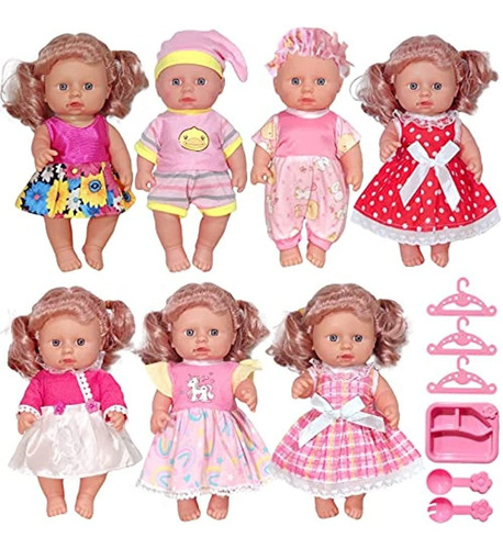 Artst Doll-ropa-accesorios 7 Set Baby-doll-ropa Adecuado Par