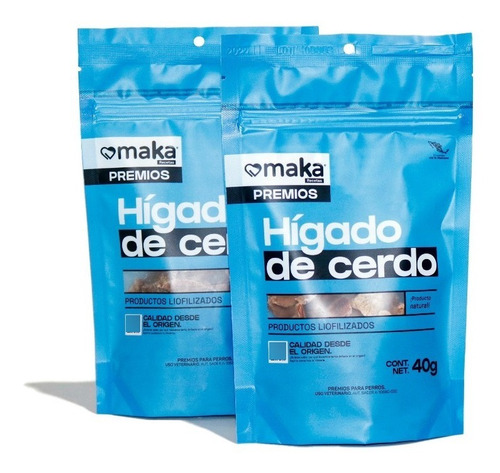 Maka Premios 2pack Hígado Cerdo Liofilizado Perro/gato 80gr