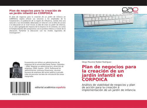 Libro: Plan Negocios Creación Un Jardín Infant